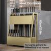 WUNMSKZR Umbrella Stand Umbrella Stand Holder for Office Entryway Integrated Metal Umbrella Stand Umbrella Rack Free Standing Organizer with Drain Hole Umbrella,Black-with Wheels view 3