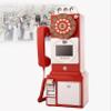 GAYAYAS 1080P Video GuestBook Wedding Phone, Audio and Video Guest Book, Wedding Phone Customized Video Messages, for A Variety of Memorable Party Occasions,Red view 1