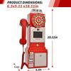 GAYAYAS 1080P Video GuestBook Wedding Phone, Audio and Video Guest Book, Wedding Phone Customized Video Messages, for A Variety of Memorable Party Occasions,Red view 2