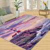 Oil Painting Style Rug 5x6 Area Rugs for Living Room Bedroom, Seaside Lighthouse Area Rug, Kids Carpet, Washable Stain Resistant Soft Rugs, Beach Home Decor view 1