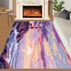 Oil Painting Style Rug 5x6 Area Rugs for Living Room Bedroom, Seaside Lighthouse Area Rug, Kids Carpet, Washable Stain Resistant Soft Rugs, Beach Home Decor view 3