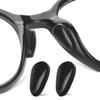 FOFALY Glasses Nose Pads, Anti Slip Eyeglass Nose Pad 3.2mm Heightened Airbag Cushions, Silicone Adhesive Glasses Nose Grips, Teardrop Replacement Nose Pads for Sunglasses (10 Black Pairs) view 1