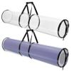VILLCASE 2pcs Packaging Paper Storage Bags Wrapping Paper Holder Storage Container PVC Comfort Grip Handles for Home Office view 1