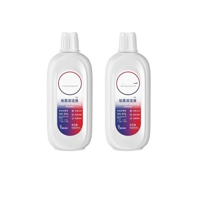 Floor Cleaning Liquid Solution, Lemon Flavor 500ml, Compatible for Tineco Floor ONE S5/S3/IFLOOR3/IFLOOR2/IFLOOR Series, Vacuum Robot Parts(2pcs)