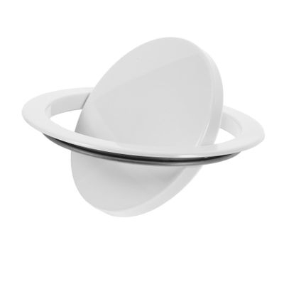 ARTIBETTER Stainless Steel Kitchen Flap Lid Recessed Trash Can Cover Countertop Garbage Lid for Bathroom Swing
