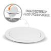 ARTIBETTER Stainless Steel Kitchen Flap Lid Recessed Trash Can Cover Countertop Garbage Lid for Bathroom Swing view 3
