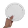 ARTIBETTER Stainless Steel Kitchen Flap Lid Recessed Trash Can Cover Countertop Garbage Lid for Bathroom Swing view 4
