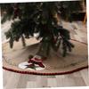 Ciieeo Xmas Tree Skirt Snowman Design Christmas Tree Mat for Festive Home Decor for Holiday Parties and Decorations view 2