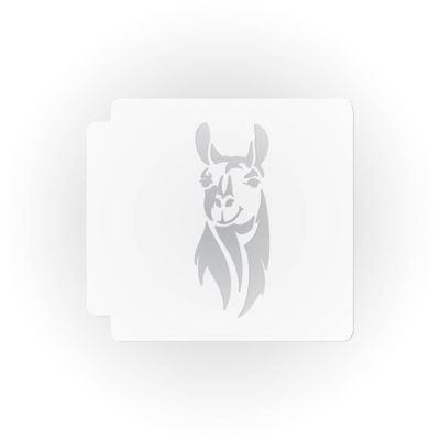 Llama Head 783-H588 Stencil (3 inch)