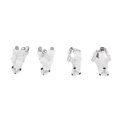 Acouto 4PCS Bed Sheet Holder Straps Fastener, Elastic Mattress Cover for Secure Bedding White
