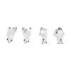 Acouto 4PCS Bed Sheet Holder Straps Fastener, Elastic Mattress Cover for Secure Bedding White view 1