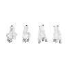Acouto 4PCS Bed Sheet Holder Straps Fastener, Elastic Mattress Cover for Secure Bedding White view 4