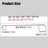 LZMZMQ Manhole Hook 24 40 59 Inch, Handhole Lid Hook for Faucet Lid/Septic Tanks/Vault/Riser Covers, Square Handle & Semicircular Curved Hook Manhole Pullers(L 100CM/40IN) view 2