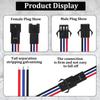 10Pairs JST SM 3Pins Plug Male to Female Wire Connector Adapter 20cm 22AWG view 3