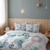 Twin Reversible Duvet Cover 3 Pieces Seahorse, Soft Brushed Microfiber Bedding Set 69 X 91 Inches for Kids & Adults, Beige Comforter Cover with Zipper Closure & 2 Pillow Shams view 3