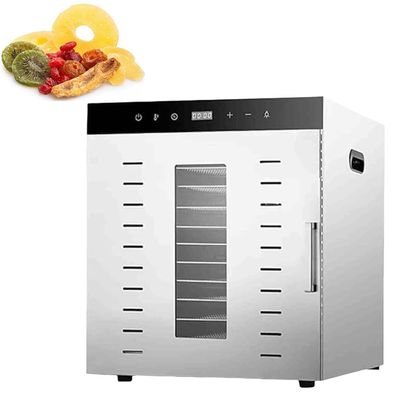 Lylunnamsp Commercial Food Dehydrator 12 Trays, 1000W Large Capacity Food Dryer Machine for Jerky, Meat, Fruit, Herbs, Full Stainless Steel Industrial Dehydrater Biltong Maker