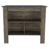Rockaway 3 Shelf Kitchen Island Dark Brown and Onix view 4