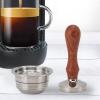 Coffee Capsule Pod Kit,Reusable Refillable Stainless Steel Coffee Capsule Case Coffee Filter Pod Coffee Extraction Cup with Coffee Spoon Brush for Coffee Makers view 3