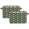 Ourtheme Cute Christmas Mouses Storage Basket Cube Bin with Handles Collapsible Fabric Storage Box Closet Shelf Large Cloth Basket Home Organizer for Clothes 1 Packs view 1