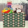Ourtheme Cute Christmas Mouses Storage Basket Cube Bin with Handles Collapsible Fabric Storage Box Closet Shelf Large Cloth Basket Home Organizer for Clothes 1 Packs view 2