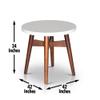 3 Pcs Table Set White view 2