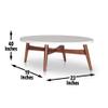 3 Pcs Table Set White view 3