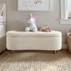 Boucle Flip Top Storage Bench Cream See Below view 2