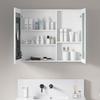 36'' W x 30'' H Bathroom Mirror Medicine Cabinet Wooden Door Medicine Cabinets for Bathroom, Wall Mounted Recessed or, Bathroom Mirror with Storage view 2