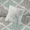 6 Pcs Printed Quilt Set with Throw Pillows Aqua King,Cal King HN633 view 2