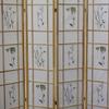 70" Tall 4 Panel Screen, Room Divider Shoji, Natural Wood view 4