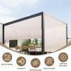 Outdoor Roller Shades,Offer 95% UV Protection,Sun Roller Shade Cloth Roll up Blinds Cordless Waterproof Designed for patios, porches, gazebos, and Balconies,92" W 78" H view 2