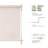 Outdoor Roller Shades,Offer 95% UV Protection,Sun Roller Shade Cloth Roll up Blinds Cordless Waterproof Designed for patios, porches, gazebos, and Balconies,92" W 78" H view 4