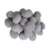 24 Fireplace Ceramic Pebbles, Round Fireplace Stone, Gas Fireplace Logs for Various Indoor Outdoor Fireplaces, Electric Fireplaces and Mantels (Gray) view 1