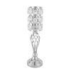 10 Pcs Vases for Centerpieces with Crystal Beads, 19.7inch Tall Elegant Wedding Centerpieces Vase for Party Decoration, Metal Flower Stand for Wedding, Celebration, Party view 2