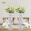 10 Pcs Vases for Centerpieces with Crystal Beads, 19.7inch Tall Elegant Wedding Centerpieces Vase for Party Decoration, Metal Flower Stand for Wedding, Celebration, Party view 4