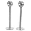 IMIKEYA 2 Pack Stainless Steel Curtain Rod Brackets Heavy Duty Round Head view 1