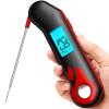 ThermoMaven Professional Meat Thermometer, Instant Read in 0.5 Sec, NIST Certified Accuracy 0.5F, IP67 Waterproof, Ambidextrous Backlight & Auto-Rotating Display, for BBQ/Grill/Cooking, Black&Red view 1