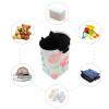 Blue Pink Flowers in Summer laundry baskets, folding and waterproof large laundry with sturdy handle laundry hamper rack mediumfor tool view 4