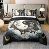 Erosebridal Tai Chi Bagua Dragon 100% Cotton Bedding Set Queen for Adults Boys Girls Traditional Chinese Pattern Duvet Cover Asian Oriental Theme Comforter Cover Mythical Animals Retro Cloudy Moon view 1