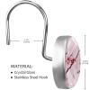 12 Pack Decorative Shower Curtain Hooks, Durable Stainless Steel Rings Hooks for Bathroom Shower Window Rods Curtains view 3