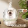 XYDHQS Small Humidifiers for Bedroom, 3L Cool Mist Air Humidifier with Double Spray Nozzles and Nightlight, USB Powered, Portable Mute Humidifier for Desktop Office Bedroom view 2