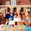 MGZTTHW 32 pcs Paper Crowns, Gold Prince Princess Hats view 4
