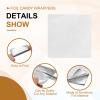 PATIKIL Foil Candy Wrappers 5x5 Inch, 200 Pcs Square Glossy Aluminium Foil Candy Wrapping Paper for DIY Chocolate Candies Packaging Decoration, Silver view 3