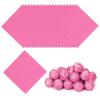 PATIKIL Foil Candy Wrappers 5x5 Inch, 200 Pcs Square Orange Pattern Aluminium Foil Candy Wrapping Paper for DIY Chocolate Candies Packaging Decoration, Pink view 1