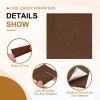 PATIKIL Foil Candy Wrappers 5x5 Inch, 200 Pcs Square Orange Pattern Aluminium Foil Candy Wrapping Paper for DIY Chocolate Candies Packaging Decoration, Brown view 3