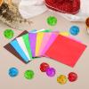 PATIKIL Foil Candy Wrappers 5x5 Inch, 200 Pcs Square Glossy Aluminium Foil Candy Wrapping Paper for DIY Chocolate Candies Packaging Decoration, Blue view 4