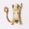 Indian Shelf Brass Gold Decorative Tiger Wall Hooks for Towel, Bags, Coats view 2