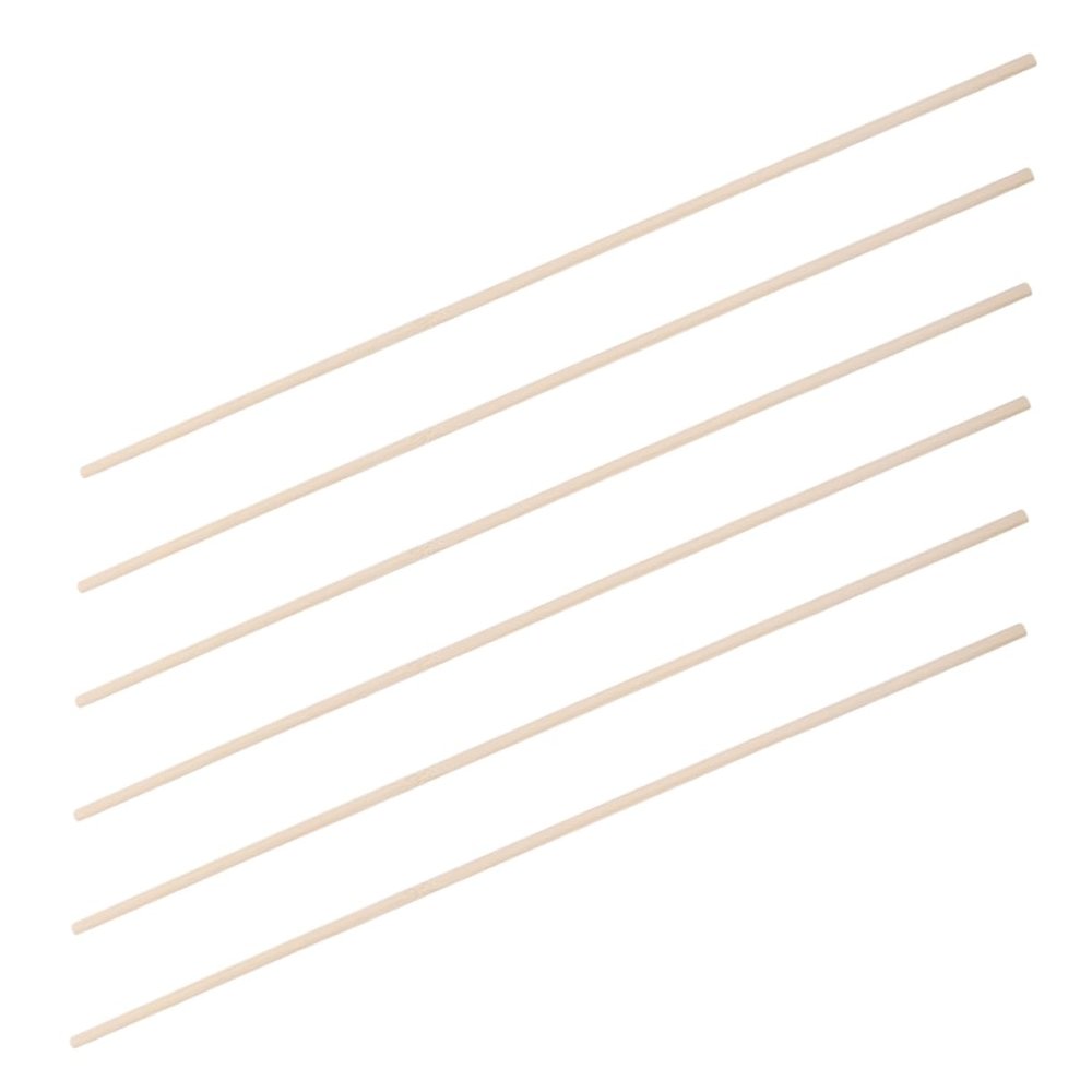 FUNOMOCYA 6pcs Bamboo Support Rods for Director Chair Easy to Install Replacement Parts for Highchairs and Crafts Lightweight and Portable Canvas Frame Sticks