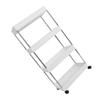 Rolling Utility Storage Rack Xmas 4-Tier Stainless Steel Cart view 1
