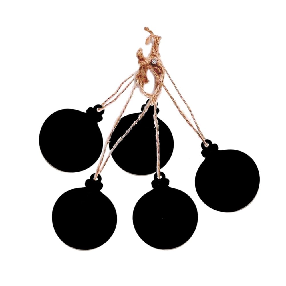 TEHAUX 10pcs Mini Double-Sided Chalkboard with Rope for Weddings Parties Home Decor Versatile Message Board for Labels and Memos